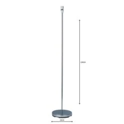 Dunelm Stem Chrome Floor Lamp Base -Home Lighting 1000044867 alt04