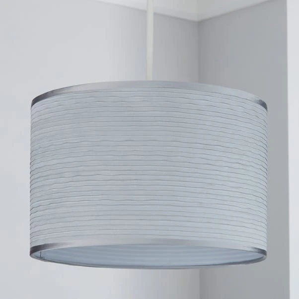 Ripple Lamp Shade 30cm Silver 2 Ripple Lamp Shade 30cm Silver - Image 2