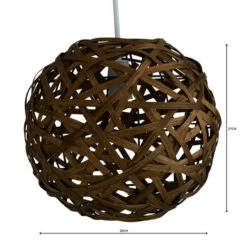 Apollo Bamboo Ball Easy Fit Pendant -Home Lighting 1000062365 alt04