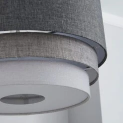 Elements Eclipse 3 Tier Lamp Shade 40cm Grey -Home Lighting 1000076056 alt02