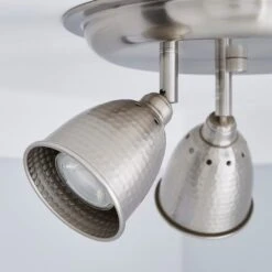 Masterlite Filbert 3 Light Hammered Chrome Spotlight -Home Lighting 1000081732 alt02