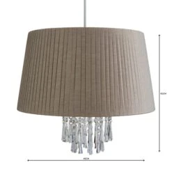 Dunelm Allure Grey Easy Fit Pendant -Home Lighting 1000083991 alt04