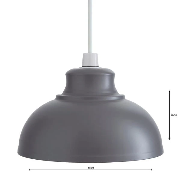 Dunelm Galley Grey Easy Fit Pendant 4 Dunelm Galley Grey Easy Fit Pendant - Image 4
