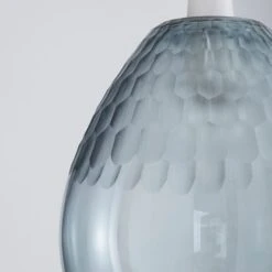 Dunelm Jasmine Grey Glass Easy Fit Pendant -Home Lighting 1000084114 alt02