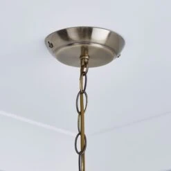 Dunelm Knightsbridge Crystal Antique Brass Chandelier -Home Lighting 1000084119 alt03