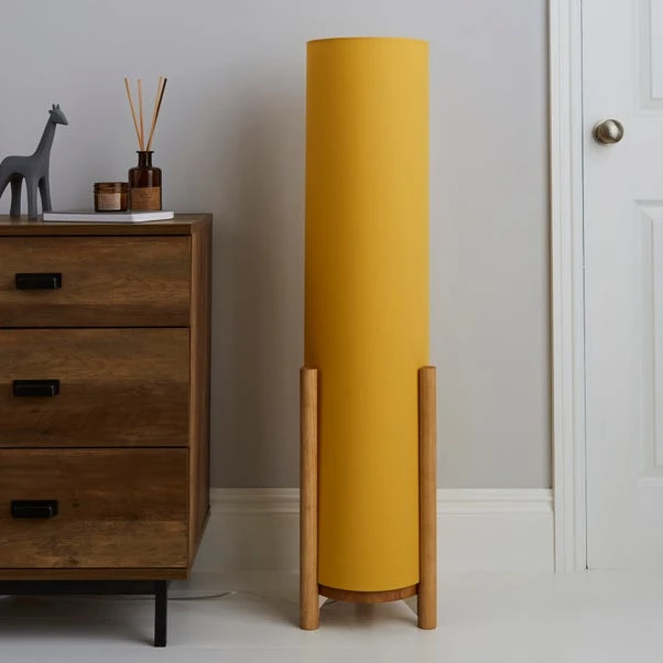 Elements Bjorn Ochre Floor Lamp 2 Elements Bjorn Ochre Floor Lamp - Image 2