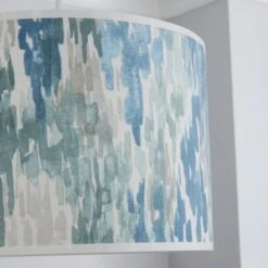 Dunelm Honesty Wave Lamp Shade 30cm Blue -Home Lighting 1000114659 alt02