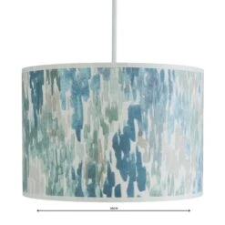 Dunelm Honesty Wave Lamp Shade 30cm Blue -Home Lighting 1000114659 alt04