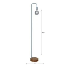 Dunelm Berko Grey Floor Lamp -Home Lighting 1000119705 alt04