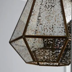 Dunelm Bemus Mercury Glass Easy Fit Pendant -Home Lighting 1000119709 alt02