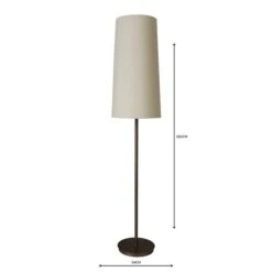 Dunelm Bronson Natural Floor Lamp -Home Lighting 1000119782 alt04