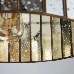 Dunelm Seraphina 1 Light Mercury Glass Pendant Ceiling Fitting -Home Lighting 1000119791 alt02