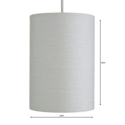 Dunelm Taora Paper Lamp Shade 20cm White 7 Dunelm Taora Paper Lamp Shade 20cm White -Home Lighting 1000119836 alt04