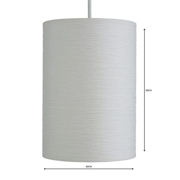 Dunelm Taora Paper Lamp Shade 20cm White 4 Dunelm Taora Paper Lamp Shade 20cm White - Image 4