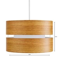 Dunelm Frea 30cm Wood Easy Fit Pendant -Home Lighting 1000119864 alt04