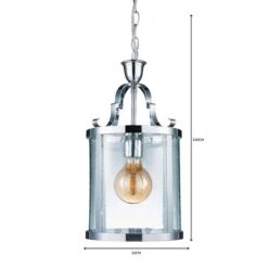 Dunelm Joplin Georgian 1 Light Lantern Glass Ceiling Fitting -Home Lighting 1000119874 alt06