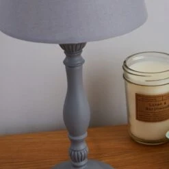 Dunelm Tofty Grey Table Lamp -Home Lighting 1000119883 alt03