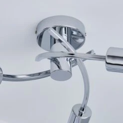 Dunelm Corvus 3 Light Chrome Semi-Flush Ceiling Fitting -Home Lighting 1000137353 alt03