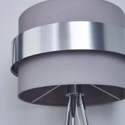 Dunelm Joey Tripod Grey Floor Lamp -Home Lighting 1000137371 alt02