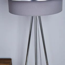Dunelm Joey Tripod Grey Floor Lamp -Home Lighting 1000137371 alt03