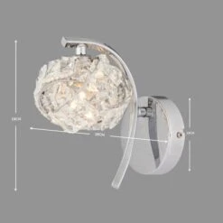 Dunelm Cecilie Glass Wall Light 10 Dunelm Cecilie Glass Wall Light -Home Lighting 1000137375 alt04