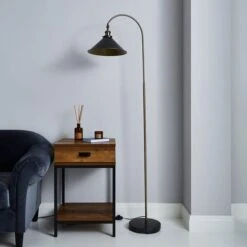 Dunelm Logan Grey Industrial Floor Lamp 8 Dunelm Logan Grey Industrial Floor Lamp -Home Lighting 1000139093 alt01