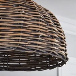 Dunelm Lari Split Weave Grey Easy Fit Pendant -Home Lighting 1000139117 alt02