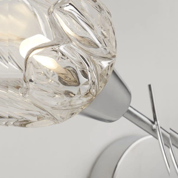 Dunelm Ceccano Cut Glass Wall Light 3 Dunelm Ceccano Cut Glass Wall Light - Image 3