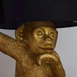 Dunelm Odisha Resin Monkey Gold Table Lamp -Home Lighting 1000139185 alt02