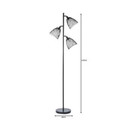 Dunelm Jaula 3 Light Black Floor Lamp 10 Dunelm Jaula 3 Light Black Floor Lamp -Home Lighting 1000149073 alt05