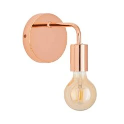 Dunelm Adonis Copper Wall Light -Home Lighting 1000149077 alt05