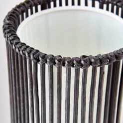 Dunelm Alec Natural Cane Black Floor Lamp 9 Dunelm Alec Natural Cane Black Floor Lamp -Home Lighting 1000149078 alt03