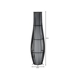 Dunelm Alec Natural Cane Black Floor Lamp 11 Dunelm Alec Natural Cane Black Floor Lamp -Home Lighting 1000149078 alt06