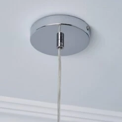 Dunelm Leah 1 Light Pendant Rope Glass Ceiling Fitting -Home Lighting 1000149081 alt03