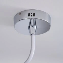 Dunelm Byron Integrated LED Swirl Chrome Ceiling Fitting -Home Lighting 1000149085 alt03