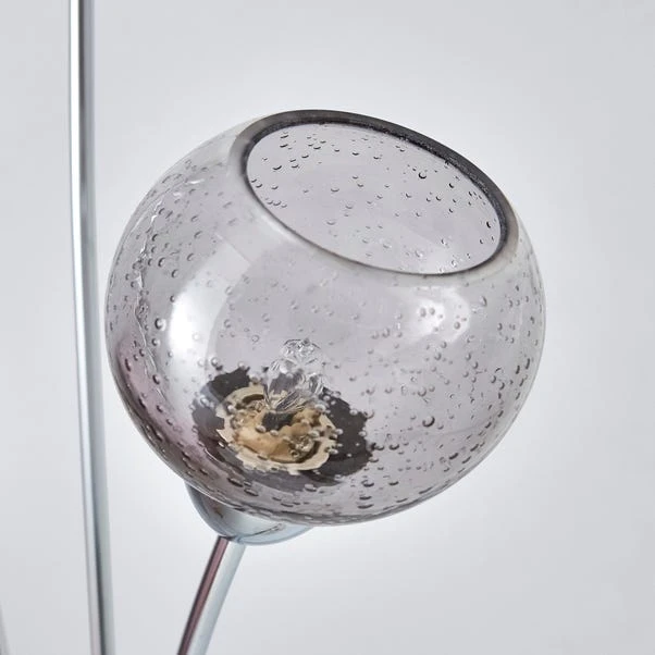 Dunelm Kelly 3 Arm Bubble Glass Floor Lamp 4 Dunelm Kelly 3 Arm Bubble Glass Floor Lamp - Image 4
