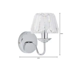 Dunelm Paloma Glass Wall Light -Home Lighting 1000149124 alt06