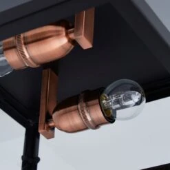 Dunelm Aneska 2 Light Black And Copper Flush Ceiling Fitting 8 Dunelm Aneska 2 Light Black And Copper Flush Ceiling Fitting -Home Lighting 1000149129 alt02