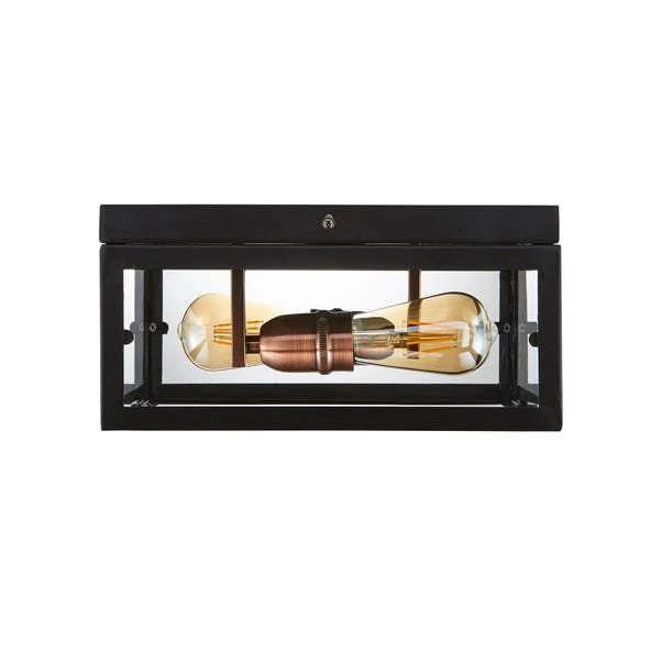 Dunelm Aneska 2 Light Black And Copper Flush Ceiling Fitting 4 Dunelm Aneska 2 Light Black And Copper Flush Ceiling Fitting - Image 4