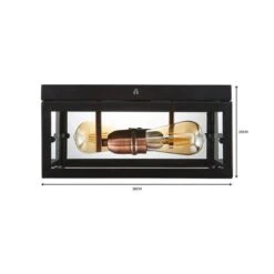 Dunelm Aneska 2 Light Black And Copper Flush Ceiling Fitting 10 Dunelm Aneska 2 Light Black And Copper Flush Ceiling Fitting -Home Lighting 1000149129 alt06