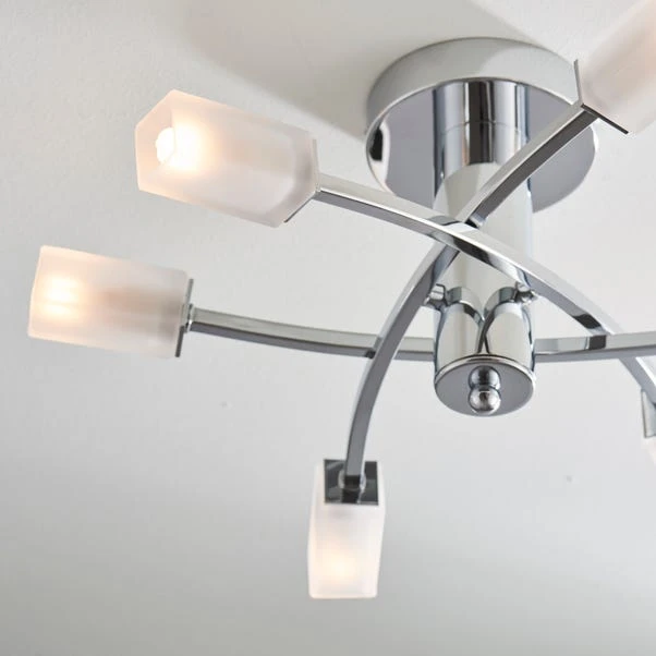 Vogue Lighting Vogue Havana 6 Light Semi Flush Ceiling Fitting 3 Vogue Lighting Vogue Havana 6 Light Semi Flush Ceiling Fitting - Image 3