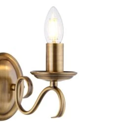 Vogue Lighting Vogue Bernice 2 Light Wall Light Antique Brass -Home Lighting 1000156380 alt02