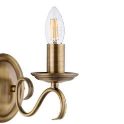 Vogue Lighting Vogue Bernice 2 Light Wall Light Antique Brass -Home Lighting 1000156380 alt03