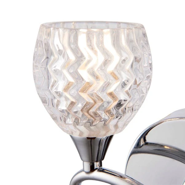 Vogue Lighting Vogue Boyer 2 Light Wall Light Chrome 4 Vogue Lighting Vogue Boyer 2 Light Wall Light Chrome - Image 4