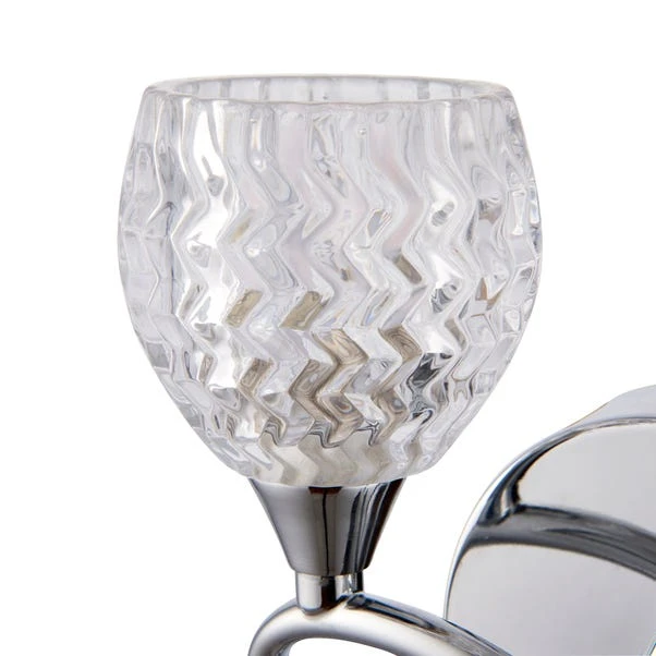 Vogue Lighting Vogue Boyer 2 Light Wall Light Chrome 5 Vogue Lighting Vogue Boyer 2 Light Wall Light Chrome - Image 5