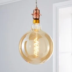 Status 6.5 Watt G200 ES 28cm Dimmable Spiral Filament Bulb -Home Lighting 1000156417 alt02