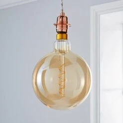 Status 6.5 Watt G200 ES 28cm Dimmable Spiral Filament Bulb -Home Lighting 1000156417 alt03