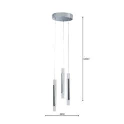 Dunelm Zarah 3 Light Integrated LED Cluster Ceiling Fitting -Home Lighting 1000158448 alt04