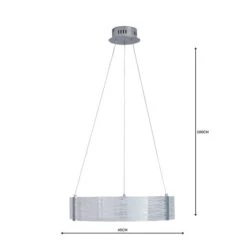 Dunelm Clee Etched Integrated LED Hoop Ceiling Fitting 9 Dunelm Clee Etched Integrated LED Hoop Ceiling Fitting -Home Lighting 1000158480 alt04