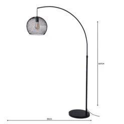 Dunelm Harrison Arc Black Floor Lamp -Home Lighting 1000158483 alt04